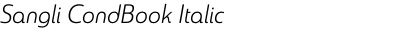Sangli CondBook Italic